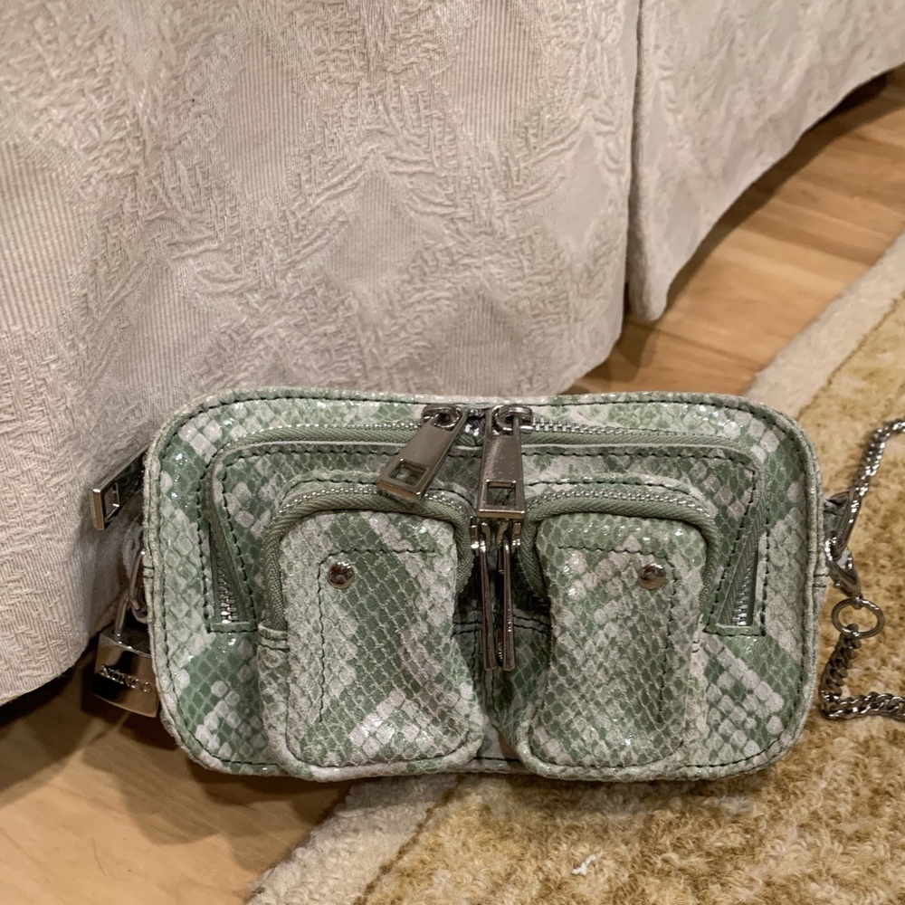 Núnoo Helena Snake Print Crossbody Bag